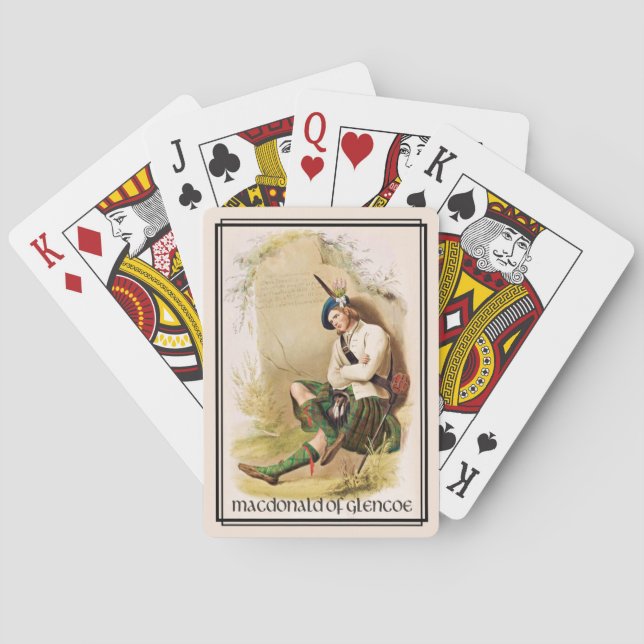 Jeu De Cartes Clan MacDonald de Glencoe Classic Scotland (dos)