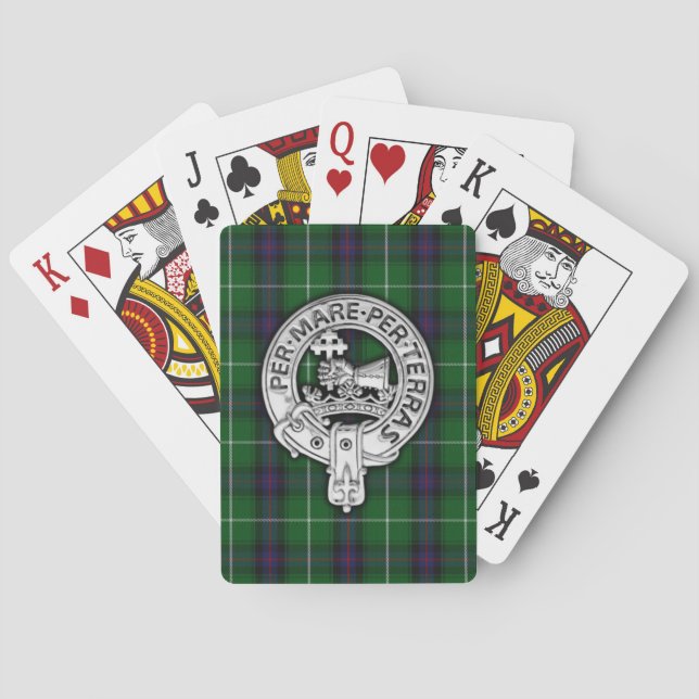 Jeu De Cartes Clan MacDonald de Isles Crest & Tartan (dos)