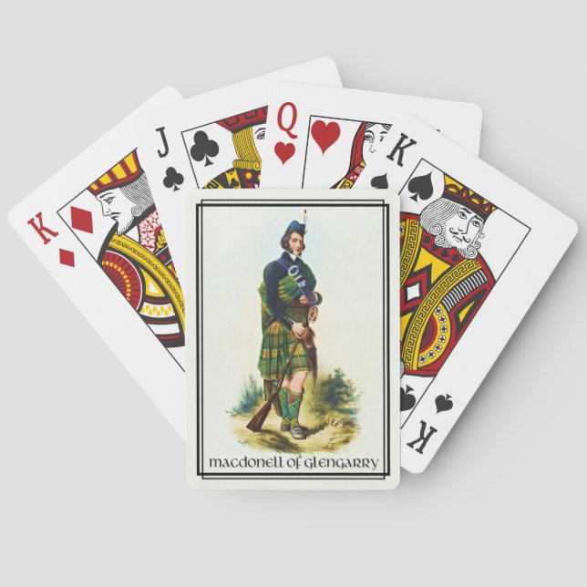 Jeu De Cartes Clan MacDonell de Glengarry Classic Scotland (dos)