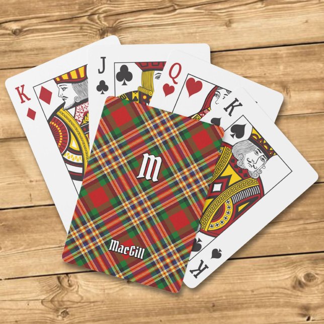 Jeu De Cartes Clan MacGill Tartan Playing Cards (Créateur téléchargé)