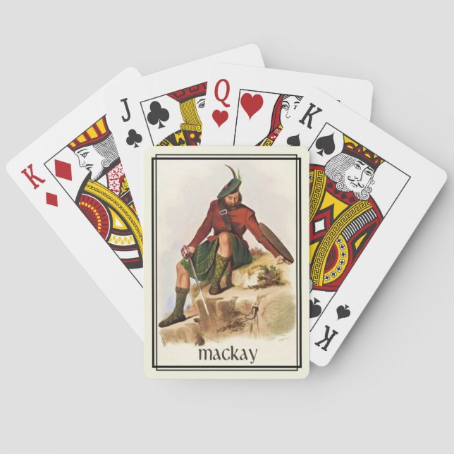 Jeu De Cartes Clan MacKay Classic Scotland Bicycle Deck (dos)