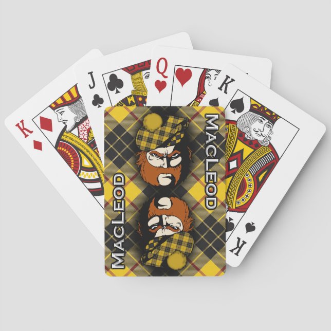 Jeu De Cartes Clan MacLeod de Lewis Tartan Deck (dos)