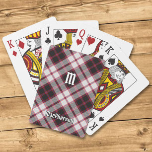 Jeu De Cartes Clan MacPherson Chasse Tartan Jouer des cartes