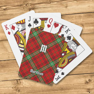 Jeu De Cartes Clan Morrison Red Tartan Jouer des cartes