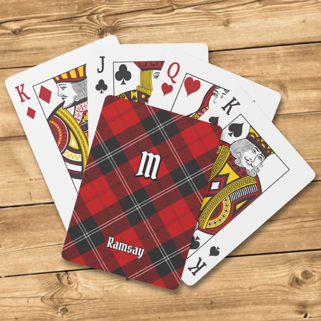 Jeu De Cartes Clan Ramsay Red Tartan (Créateur téléchargé)