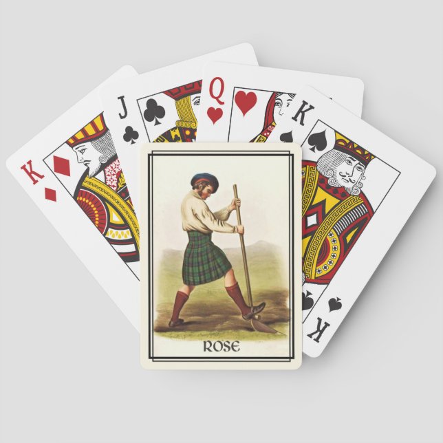 Jeu De Cartes Clan Rose Classic Scotland Bicycle Deck (dos)