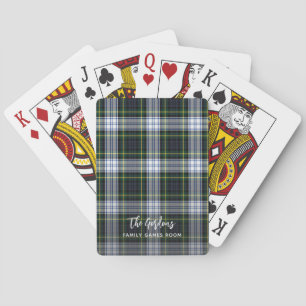 Jeu De Cartes Clan Rustique Plaid Gordon Script Famille Tartan