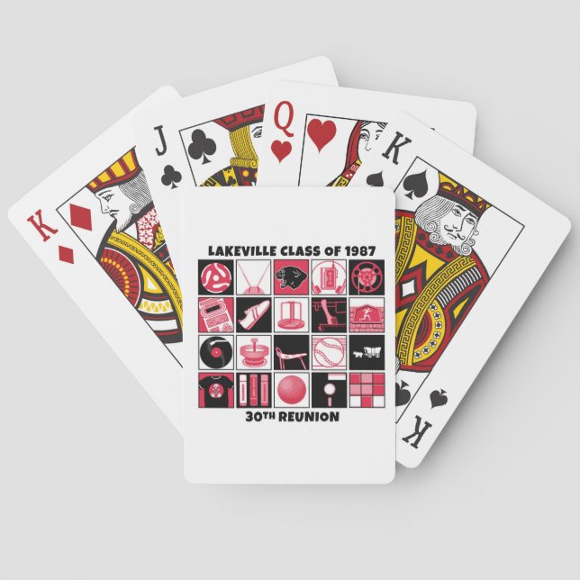 Jeu De Cartes Classe de Lakeville des cartes 1987 de jeu (dos)