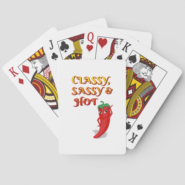 Jeu De Cartes Classé Sassy Et Hot Pepper Diva (dos)