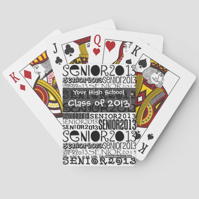Jeu De Cartes Classe Senior de 2013 - Jouer aux cartes (dos)