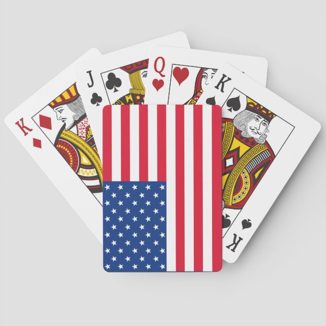Jeu De Cartes Classic American Flag Jouer des cartes cadeau (dos)