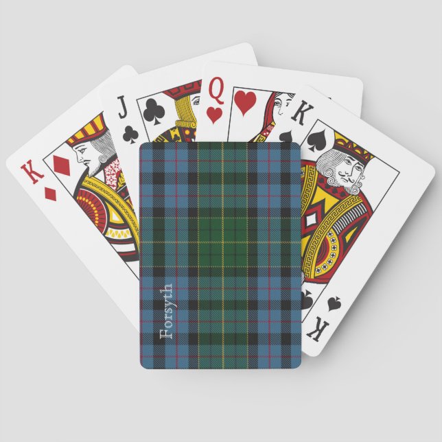 Jeu De Cartes Classic Clan Forsyth Tartan Plaid (dos)