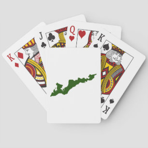Jeu De Cartes Classic Fishers Island Logo Playing Cards - Green