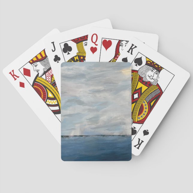 Jeu De Cartes Classic playing cards with beach theme (dos)