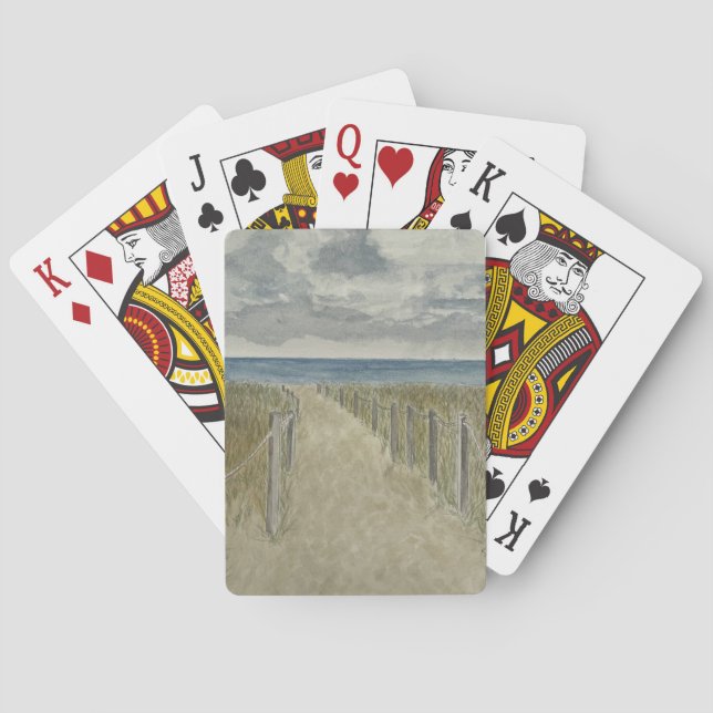 Jeu De Cartes Classic Playing Cards with Beach Theme (dos)