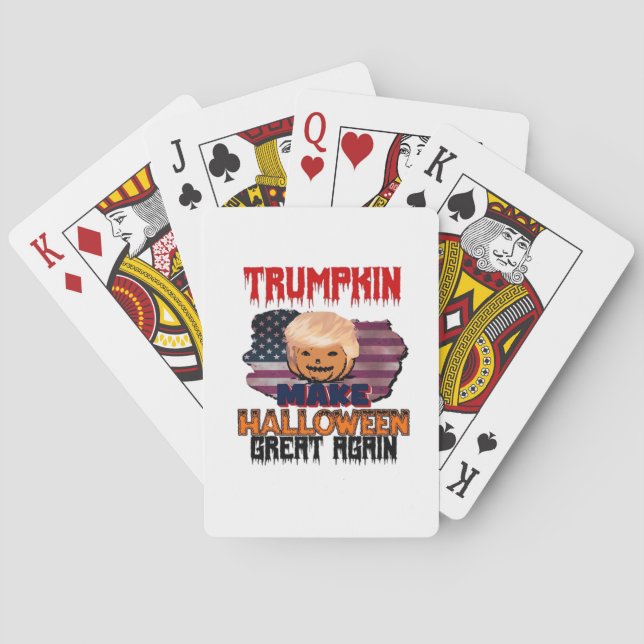 Jeu De Cartes Classique d'Halloween de Trumpkin (dos)