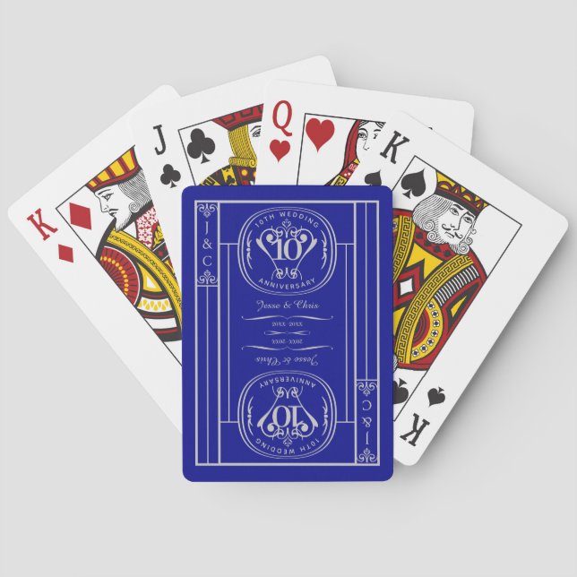 Jeu de cartes classiques du 10e anniversaire (dos)