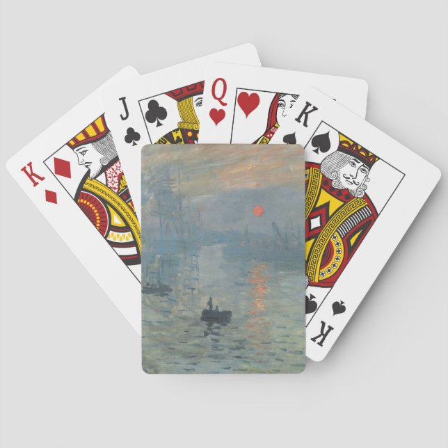 Jeu De Cartes Claude Monet Impression Sunrise Soleil Levant (dos)