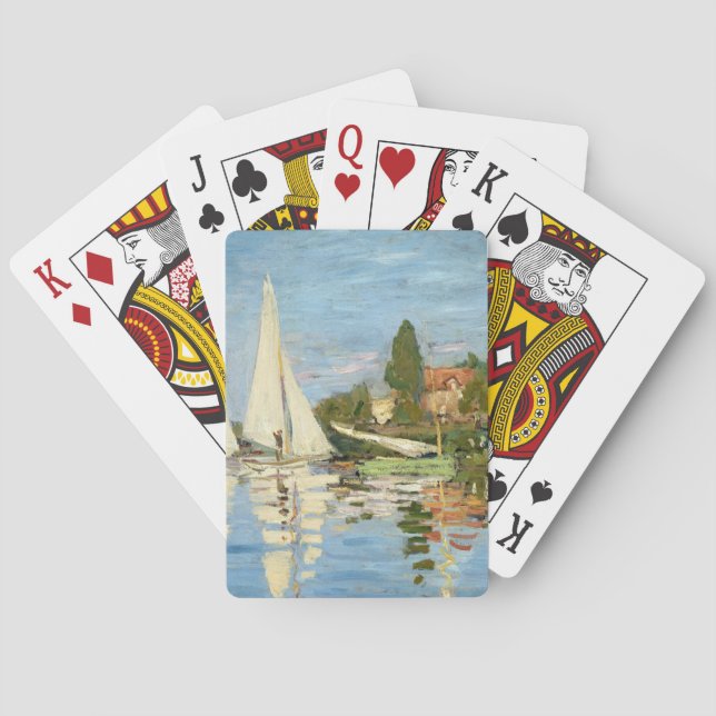 Jeu De Cartes Claude Monet Regattas à Argenteuil (dos)