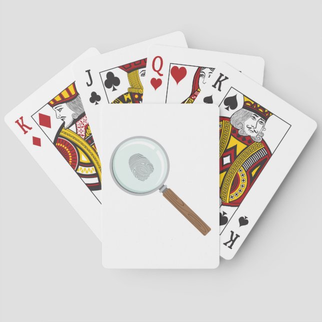 Jeu De Cartes Clé d'empreintes digitales (dos)