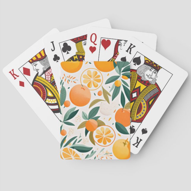 Jeu De Cartes Clementine mandarine (dos)