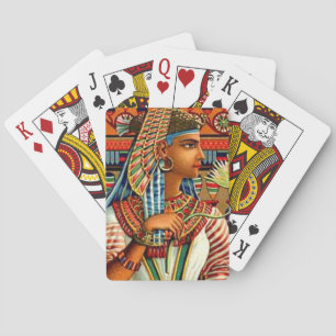 Jeu De Cartes Cleopatra Queen Vintage Egyptian Revival Art