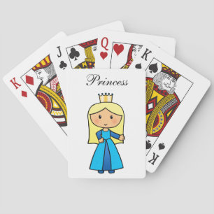 Jeu De Cartes Clip Art de dessin animé Princesse blonde mignonne
