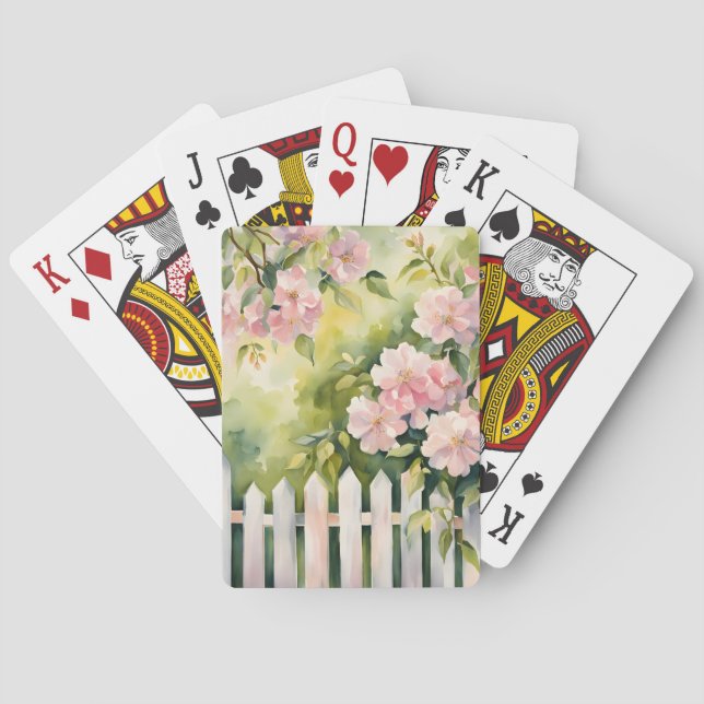 Jeu De Cartes Clôture blanche (dos)
