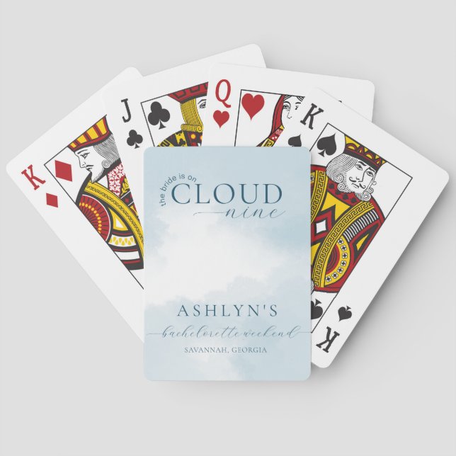 Jeu De Cartes Cloud Neuf Bachelorette Week-end Jouer Cartes (dos)