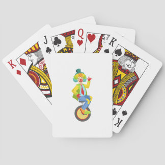Jeu De Cartes Clown Coloré Convivial Avec Éperon Arc-En-Ciel À C