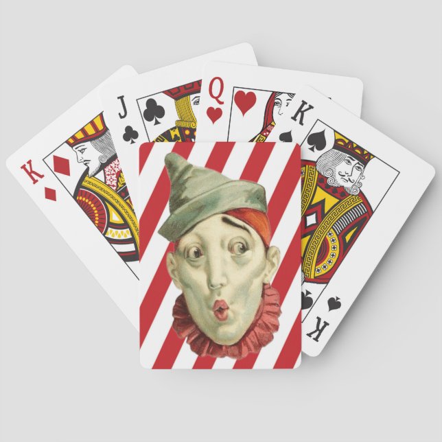 Jeu De Cartes Clown de cirque victorien Jouer des cartes (dos)