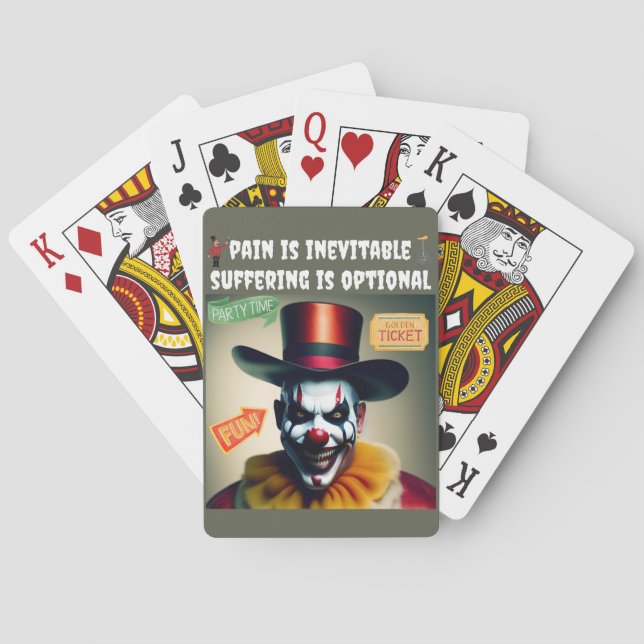 Jeu De Cartes Clown Happy (dos)