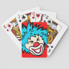 Clown visage rouge bleu amusant garçons jouant aux