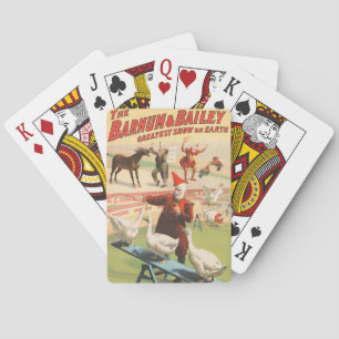 Jeu De Cartes Clowns Avec Oies, Coqs Et Âne.