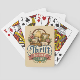 Jeu De Cartes Club de chasse aux bonnes affaires Cottagecore vin