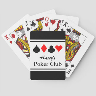 Jeu De Cartes Club de poker personnalisé jouant aux cartes avec 