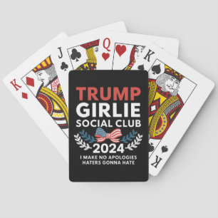 Jeu De Cartes Club Social Coquette Trump Girlie Élection Arc