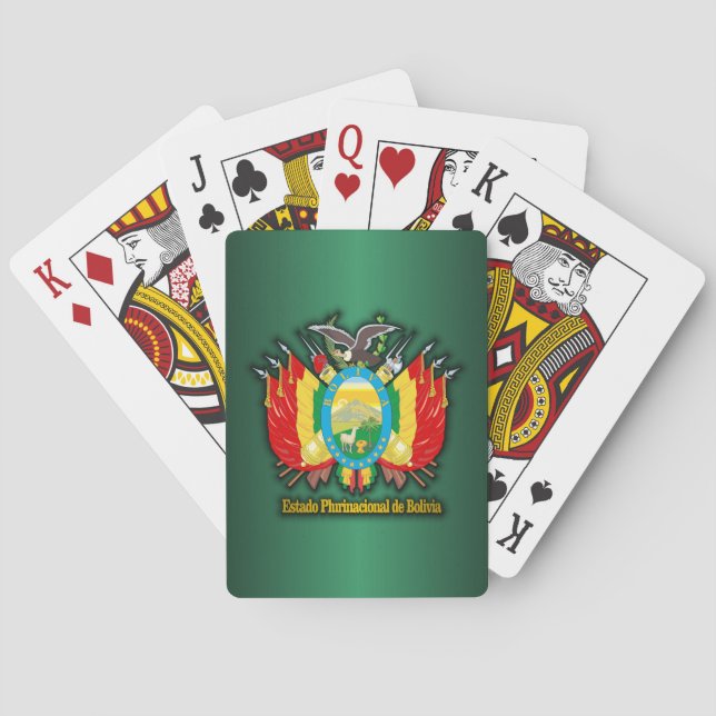 Jeu De Cartes COA de la Bolivie (dos)