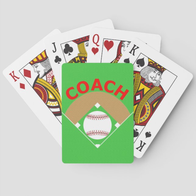 Jeu De Cartes Coach de base-ball (dos)