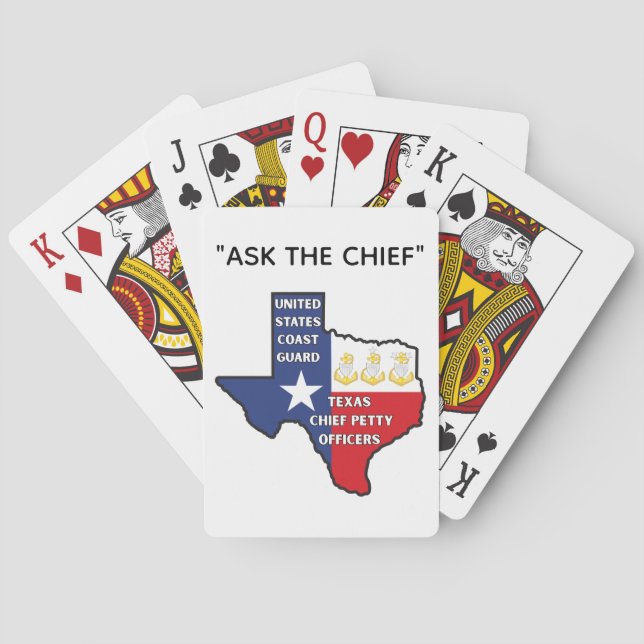 Jeu De Cartes Coast Guard Texas Chief Petty Officers Shirt (dos)