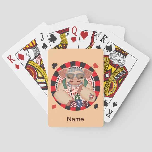Jeu De Cartes Cochon de poker (dos)