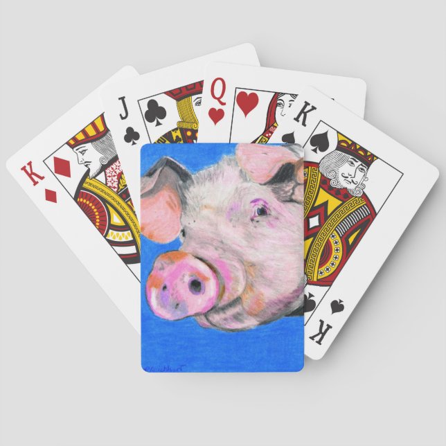 Jeu De Cartes Cochon rose (dos)