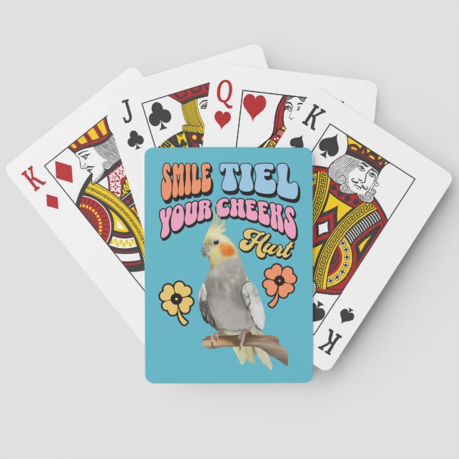 Jeu De Cartes Cockatiel Parrot gai (dos)