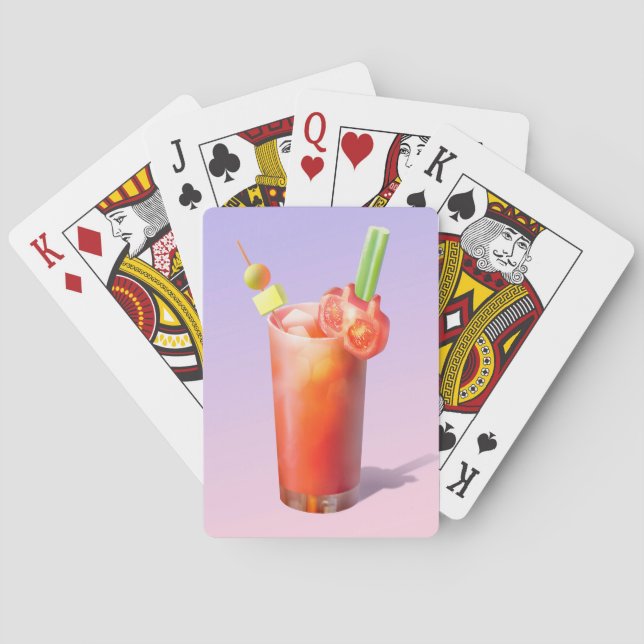 Jeu De Cartes Cocktail Creative Bloody Mary (dos)