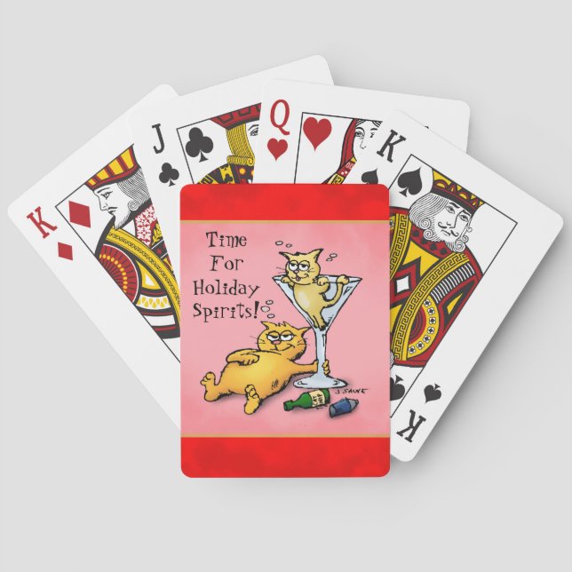 Jeu De Cartes Cocktail Kittens Spirits de Vacances (dos)