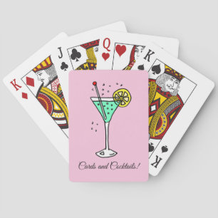 Jeu De Cartes Cocktails roses