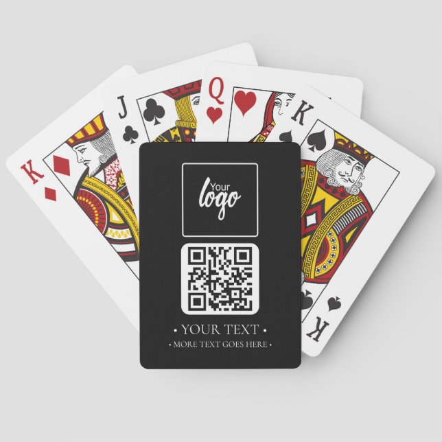 Jeu De Cartes Code et logo QR de votre entreprise (dos)