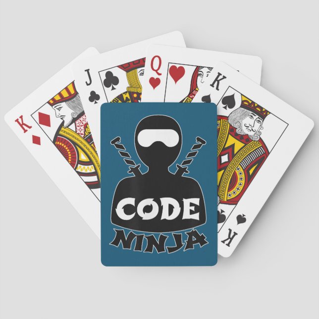 Jeu De Cartes Code Ninja Computer Coding Engineer Funny Lovers (dos)