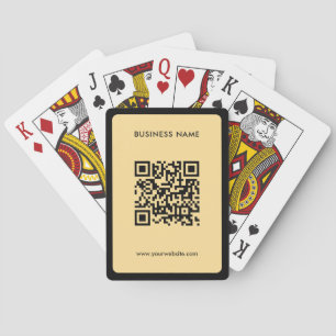 Jeu De Cartes Code QR Texte Personnalisé Téléchargement Logo Ent