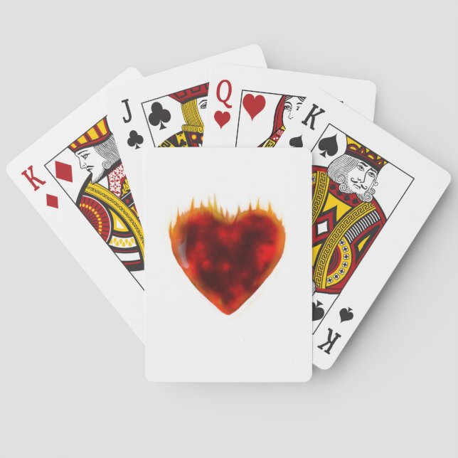 Jeu De Cartes Coeur flamboyant (dos)
